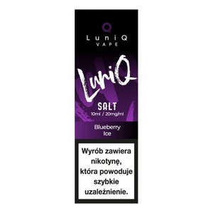 Liquid LuniQ Salt 10ml o mocy 20 mg soli nikotynowej w smaku Blueberry Ice