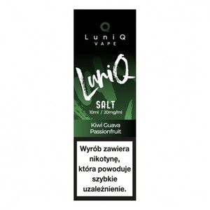 Liquid LuniQ Salt 10ml o mocy 20 mg soli nikotynowej w smaku Kiwi Guava Passionfruit