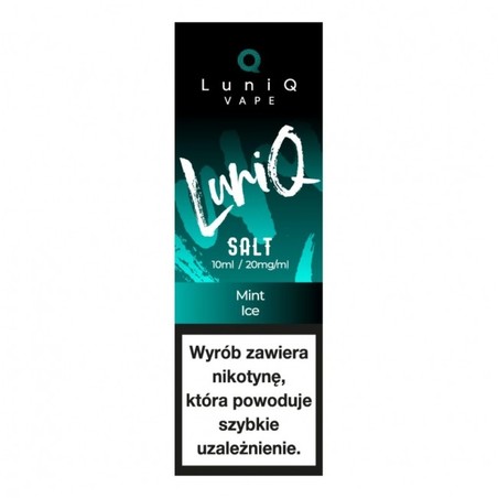 Liquid LuniQ Salt 10ml o mocy 20 mg soli nikotynowej w smaku Mint Ice
