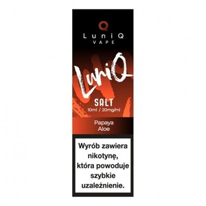 Liquid LuniQ Salt 10ml o mocy 20 mg soli nikotynowej w smaku Papaya Aloe