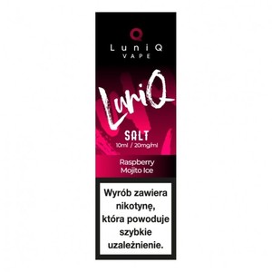 Liquid LuniQ Salt 10ml o mocy 20 mg soli nikotynowej w smaku Raspberry Mojito Ice