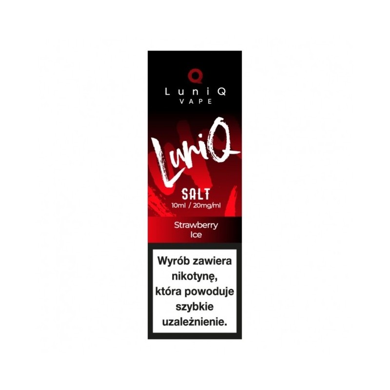 Liquid LuniQ Salt 10ml o mocy 20 mg soli nikotynowej w smaku Strawberry Ice