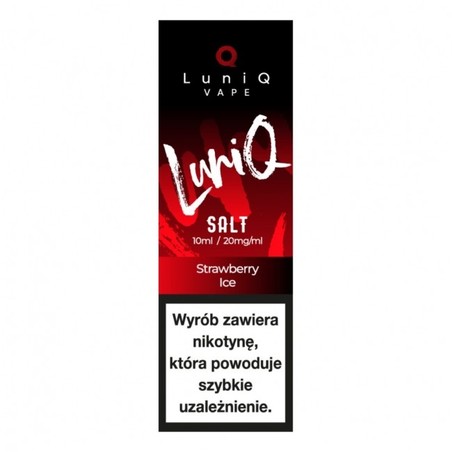 Liquid LuniQ Salt 10ml o mocy 20 mg soli nikotynowej w smaku Strawberry Ice