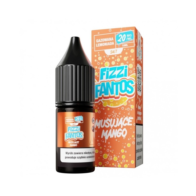 Liquid Fizzi Fantos Salt 10ml o mocy 20 mg soli nikotynowej w smaku Musujące Mango
