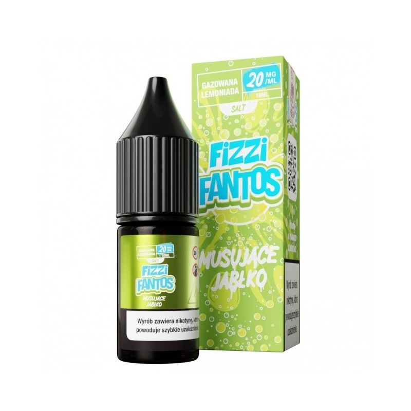 Liquid Fizzi Fantos Salt 10ml o mocy 20 mg soli nikotynowej w smaku Musujące Jabłko