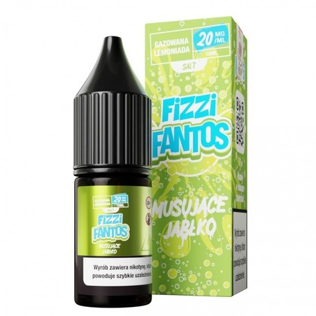 Liquid Fizzi Fantos Salt 10ml o mocy 20 mg soli nikotynowej w smaku Musujące Jabłko