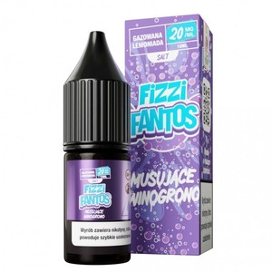 Liquid Fizzi Fantos Salt 10ml o mocy 20 mg soli nikotynowej w smaku Musujące Winogrono