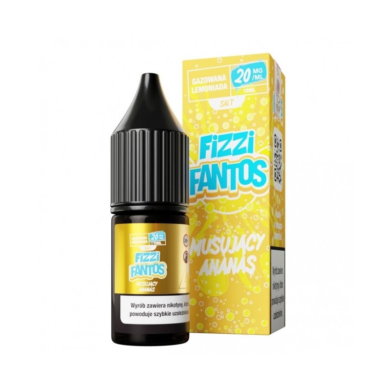Liquid Fizzi Fantos Salt 10ml o mocy 20 mg soli nikotynowej w smaku Musujący Ananas