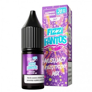 Liquid Fizzi Fantos Salt 10ml o mocy 20 mg soli nikotynowej w smaku Musujący Egzotyczny Mix