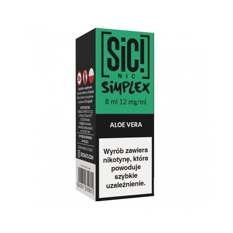 Liquid SIC! NIC Simplex 8ml o smaku Aloe Vera