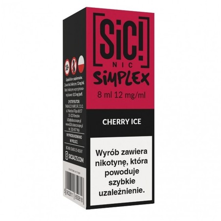 Liquid SIC! NIC Simplex 8ml o smaku Cherry Ice