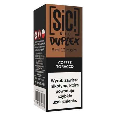 Liquid SIC! NIC Duplex 8ml o smaku Coffee Tobacco