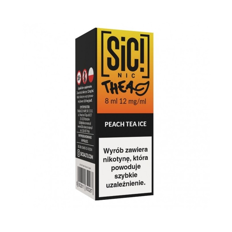 Liquid SIC! NIC Thea 8ml o smaku Peach Tea Ice