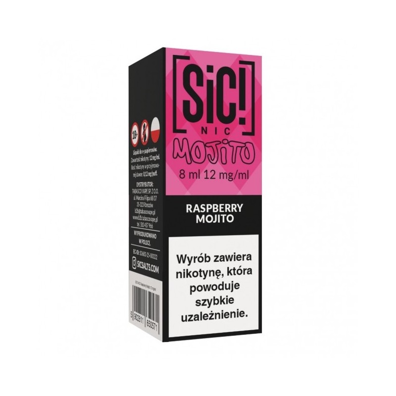 Liquid SIC! NIC Mojito 8ml o smaku Raspberry Mojito