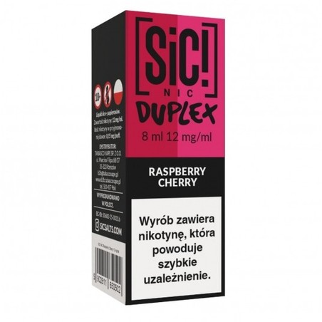 Liquid SIC! NIC Duplex 8ml o smaku Raspberry Cherry
