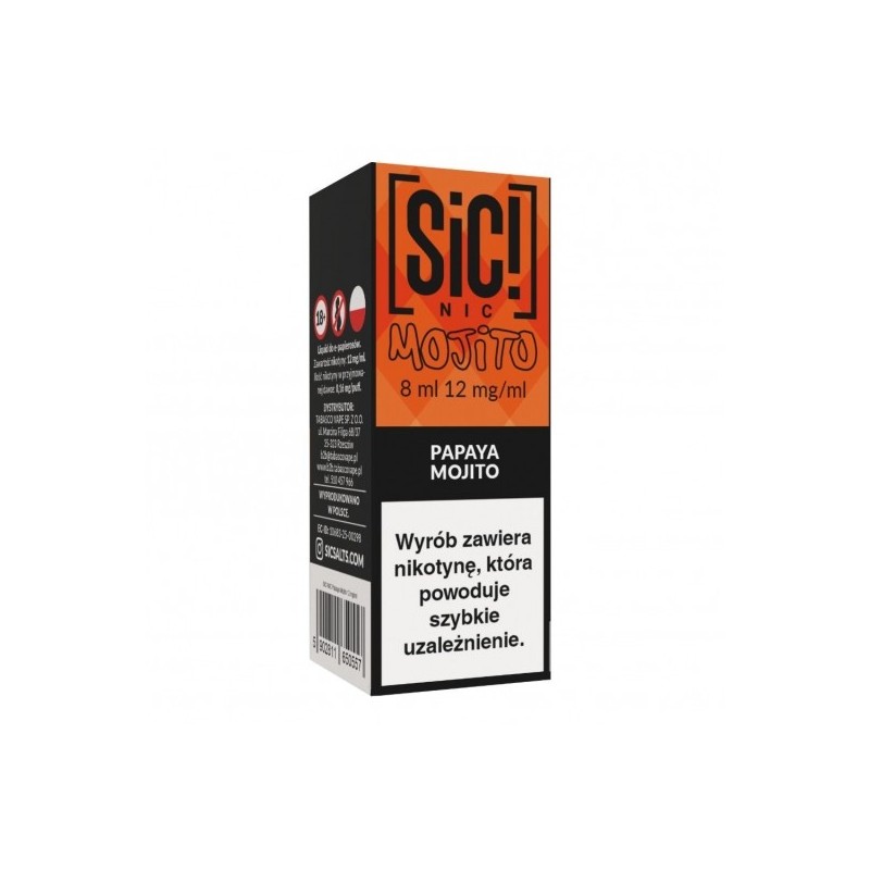 Liquid SIC! NIC Mojito 8ml o smaku Papaya Mojito