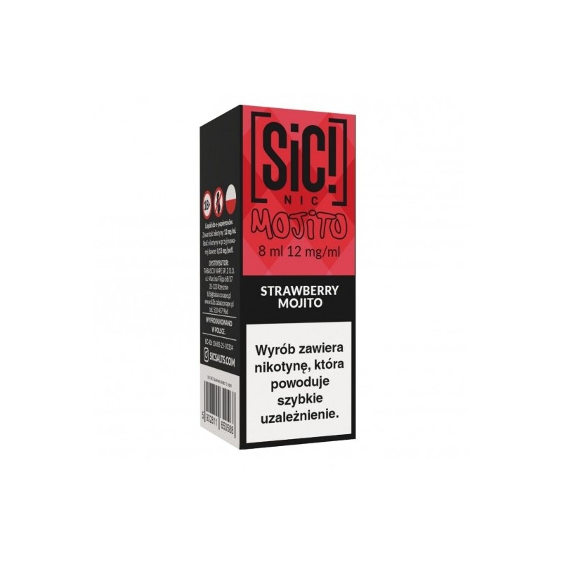 Liquid SIC! NIC Mojito 8ml o smaku Strawberry Mojito