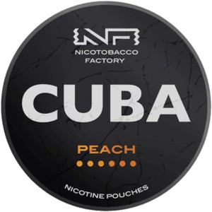 Saszetki nikotynowe Cuba Black Peach 66 mg/g