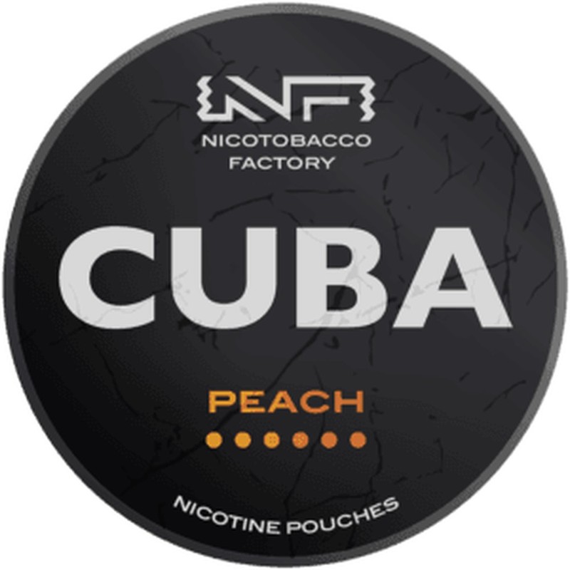 Saszetki nikotynowe Cuba Black Peach 66 mg/g