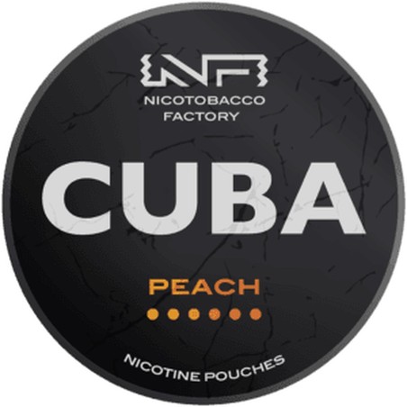 Saszetki nikotynowe Cuba Black Peach 66 mg/g