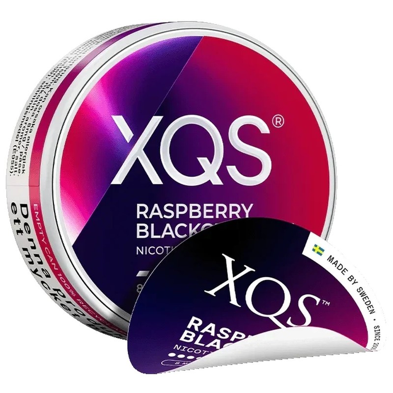 Saszetki nikotynowe XQS Raspberry Blackcurrant Strong 8 mg