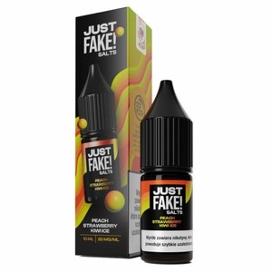 Liquid JustFAKE! Salts 10ml o smaku Peach Strawberry Kiwi ICE