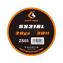 Drut GEEKVAPE - SS316L/28ga*30FT - Drut GEEKVAPE - SS316L/28ga*30FT - - 15,28 zł - Drut GEEKVAPE - SS316L/28ga*30FT - Wysokie