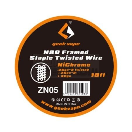 Drut GEEKVAPE N80 Fused Clapton ZN07 26ga*3+36ga 3m - Drut GEEKVAPE N80 Fused Clapton ZN07 26ga*3+36ga 3m -  - 35,68 zł - Drut