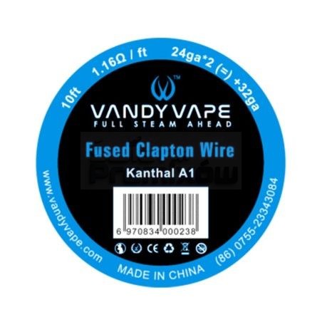 Drut VANDY VAPE Fused Clapton KA1 24ga*2+32ga 10ft - Drut VANDY VAPE Fused Clapton KA1 24ga*2+32ga 10ft -  - 25,48 zł - Drut V