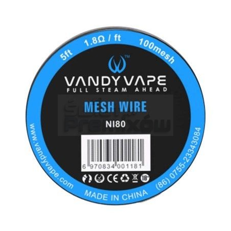 Drut VANDYVAPE Mesh wire N80 100mesh 5ft - Drut VANDYVAPE Mesh wire N80 100mesh 5ft -  - 20,38 zł - Drut VANDYVAPE Mesh wire N