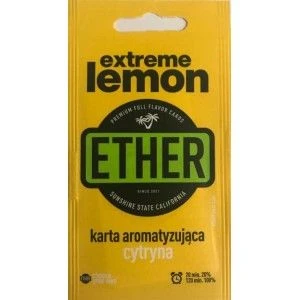 Karta/wkładka aromatyzująca ETHER - Cytryna - Karta/wkładka aromatyzująca ETHER - Cytryna -  - 1,45 zł - WKĹADKA AROMATYZ