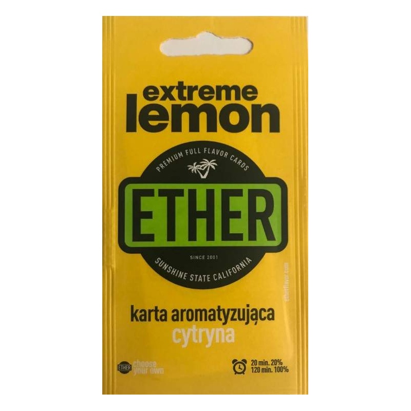Karta/wkładka aromatyzująca ETHER - Cytryna -  -  - 1,39 zł - 