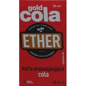 Karta/wkładka aromatyzująca ETHER - Cola - Karta/wkładka aromatyzująca ETHER - Cola -  - 1,45 zł - WKĹADKA AROMATYZUJĄCA