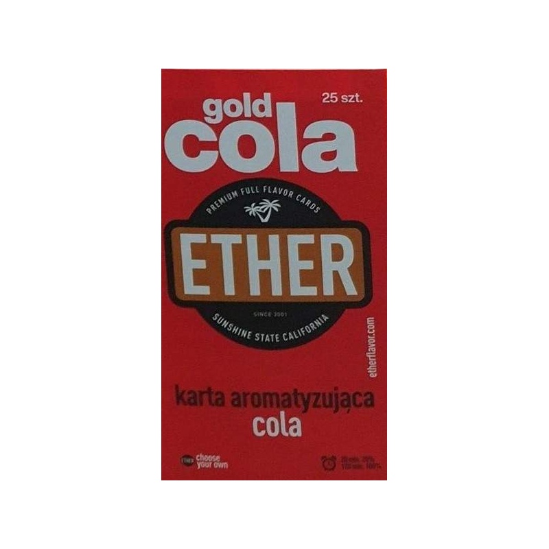 Karta/wkładka aromatyzująca ETHER - Cola -  -  - 1,39 zł - 