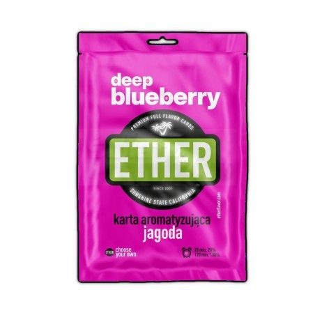 Karta/wkładka aromatyzująca ETHER - JAGODA - Karta/wkładka aromatyzująca ETHER - JAGODA -  - 1,45 zł - WKĹADKA AROMATYZUJ