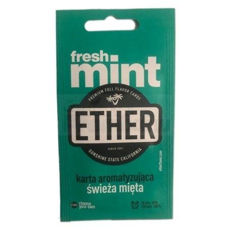 grafika Karta/wkładka aromatyzująca ETHER - Łwieża mięta - Odkryj orzeźwienie!