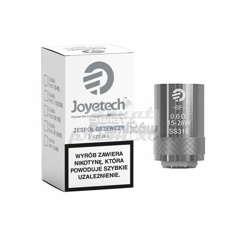 Grzałka Joyetech BF SS316 - 0.6ohm - 10szt - Grzałka Joyetech BF SS316 - 0.6ohm - 10szt - - 90,74 zł - Grzałka Joyetech BF Grzałka Joyetech BF SS316 - 0.6ohm - 10szt - Grzałka Joyetech BF SS316 - 0.6ohm - 10szt - - 90,74 zł - Grzałka Joyetech BF