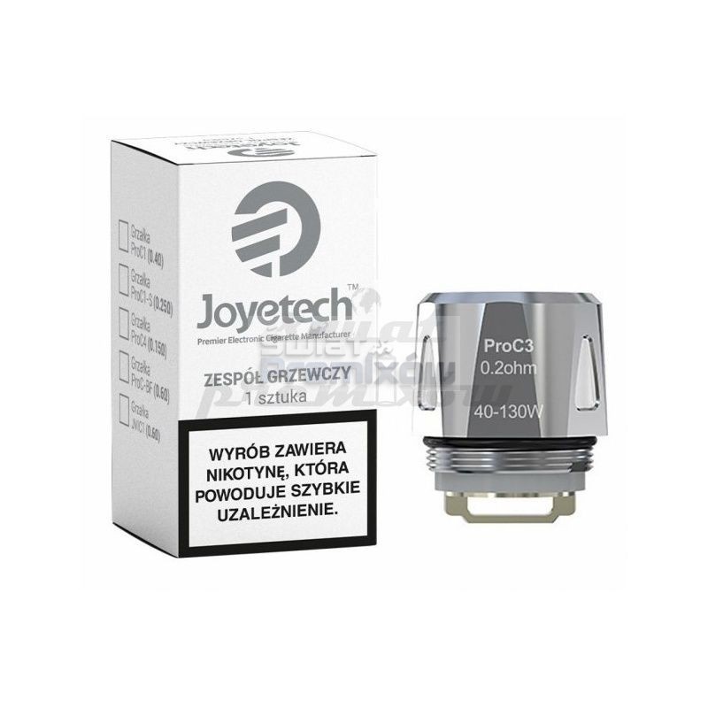 Grzałka Joyetech ProC3 - 0.2ohm - 10szt - Grzałka Joyetech ProC3 - 0.2ohm - 10szt - - 111,14 zł - Grzałka Joyetech ProC3 0 Grzałka Joyetech ProC3 - 0.2ohm - 10szt - Grzałka Joyetech ProC3 - 0.2ohm - 10szt - - 111,14 zł - Grzałka Joyetech ProC3 0