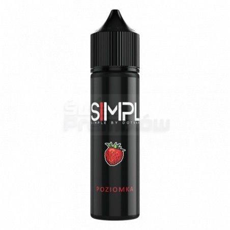 Longfill SIMPL 6ml w 60ml butelce o smaku poziomki - 22,00 zł - Polski (Polish)