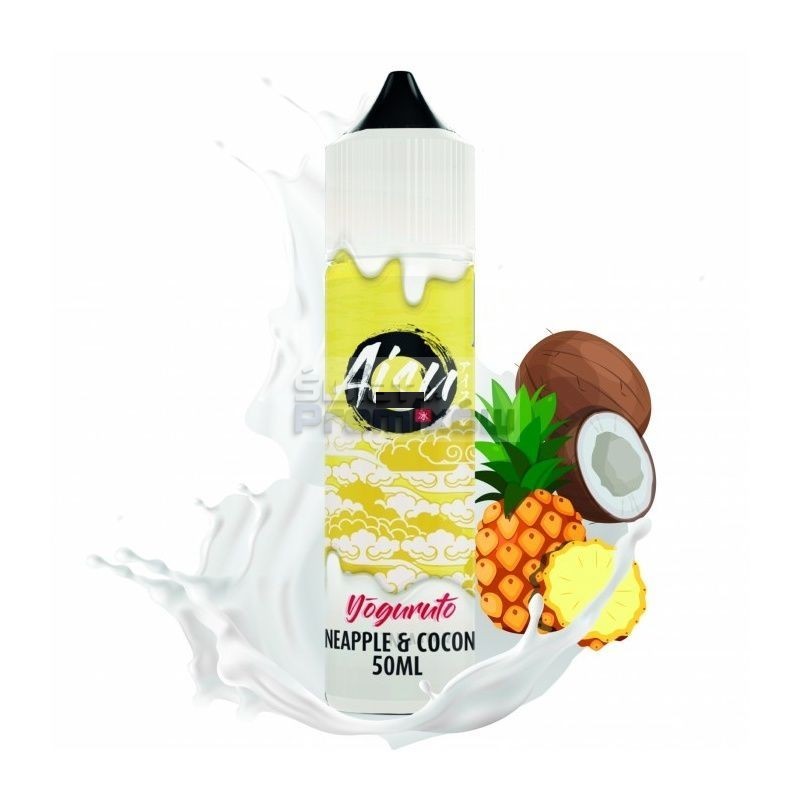 grafika Liquid Aisu Salts 10ml - Yogurt Pineapple & Coco 20mg - Orzeźwiająca eksplozja smaków!