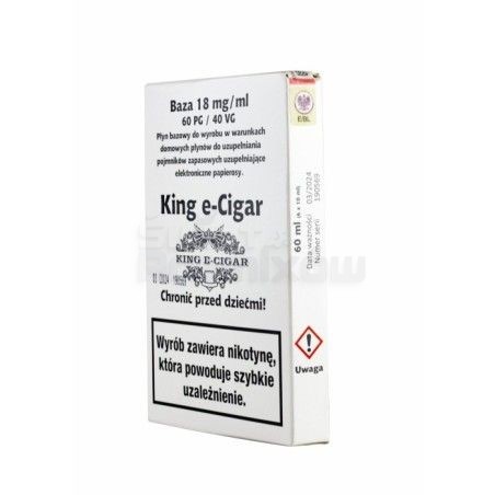 Baza shot nikotynowy King e-Cigar 60ml 60/40 - 18mg - 64,99 zł - Polski (Polish)