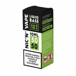 Baza NIC'N'VAPE 10ml 50/50 - 12mg - 14,99 zł - Polski (Polish)