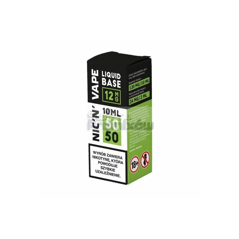 Baza NIC'N'VAPE 10ml 50/50 - 12mg - - - 11,99 zł - Baza NIC'N'VAPE 10ml 50/50 - 12mg - - - 11,99 zł -