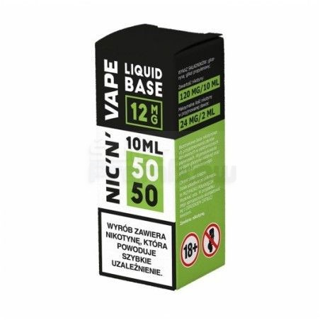 Baza NIC'N'VAPE 10ml 50/50 - 12mg - 14,99 zł - Polski (Polish)