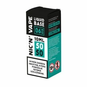 Baza NIC'N'VAPE 10ml 50/50 - 6mg - 11,99 zł - Polski (Polish)