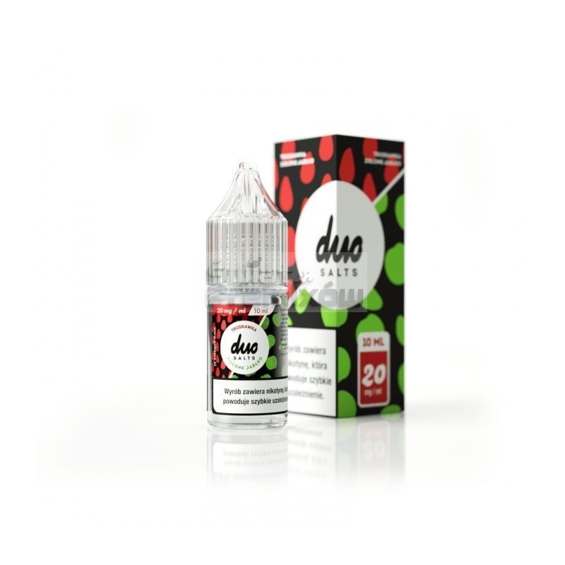 Liquid DUO Salt 10ml o mocy 20 mg soli nikotynowej w smaku Truskawka Jabłko - 18,90 zł - Polski (Polish) Liquid DUO Salt 10ml o mocy 20 mg soli nikotynowej w smaku Truskawka Jabłko - 18,90 zł - Polski (Polish)