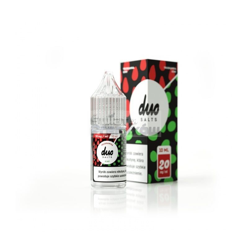 Liquid DUO Salt 10ml o mocy 20 mg soli nikotynowej w smaku Truskawka Kiwi - 18,90 zł - Polski (Polish) Liquid DUO Salt 10ml o mocy 20 mg soli nikotynowej w smaku Truskawka Kiwi - 18,90 zł - Polski (Polish)