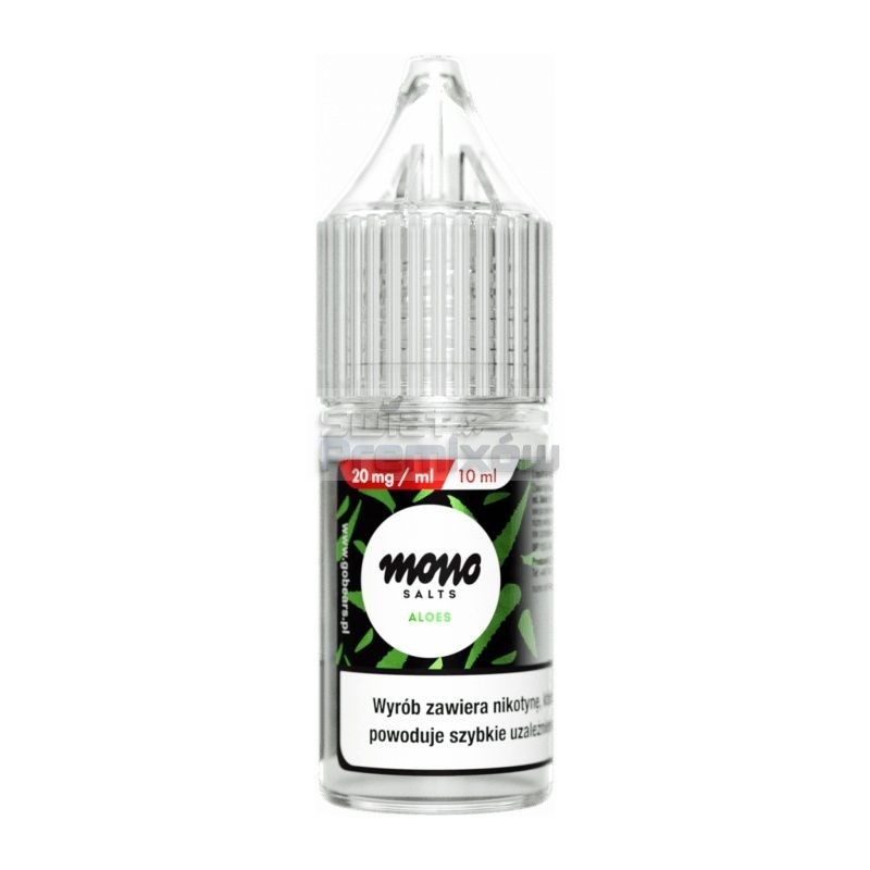 Liquid MONO Salt 10ml o mocy 20 mg soli nikotynowej w smaku Aloes - 17,90 zł - Polski (Polish) Liquid MONO Salt 10ml o mocy 20 mg soli nikotynowej w smaku Aloes - 17,90 zł - Polski (Polish)