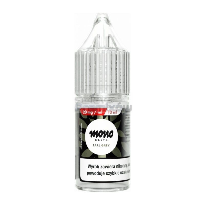 Liquid MONO Salt 10ml o mocy 20 mg soli nikotynowej w smaku Earl Grey - 17,90 zł - Polski (Polish) Liquid MONO Salt 10ml o mocy 20 mg soli nikotynowej w smaku Earl Grey - 17,90 zł - Polski (Polish)