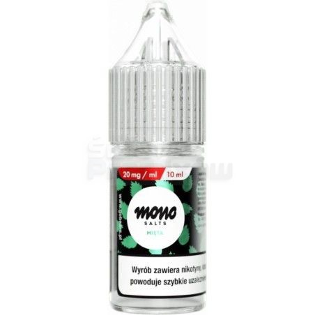 Liquid MONO Salt 10ml o mocy 20 mg soli nikotynowej w smaku Mocna Mięta - 17,90 zł - Polski (Polish)